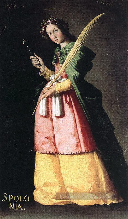 St Apolonia Baroque Francisco Zurbaron Peintures à l'huile